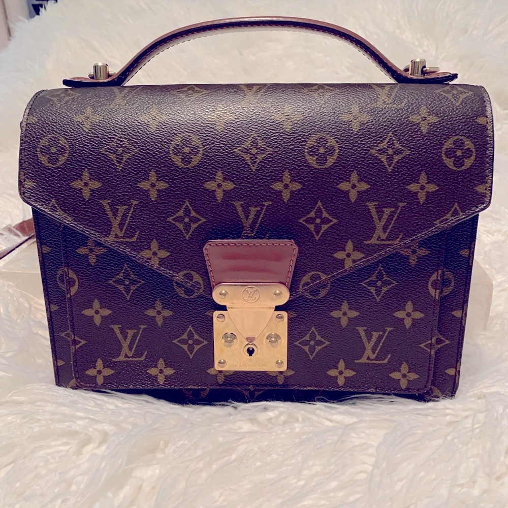 LOUIS VUITTON Monceau 28 Crossbody Shoulder Hand Bag Briefcase